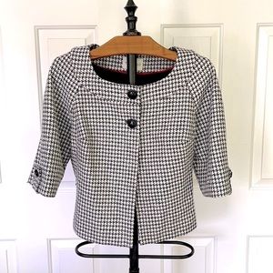 White House Black Market houndstooth jacket
